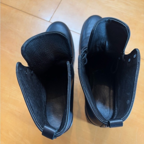 Maje Black Leather Made In Portugal Lace Up Ankle Boots - Picture 6 of 11